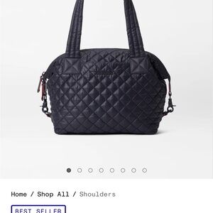 MZ Wallace Black Quilted Shoulder Bag with Luxurious Design